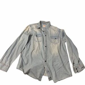 Mossimo Supply Co. Light Blue Button-Up Shirt